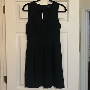 Madewell silk black dress